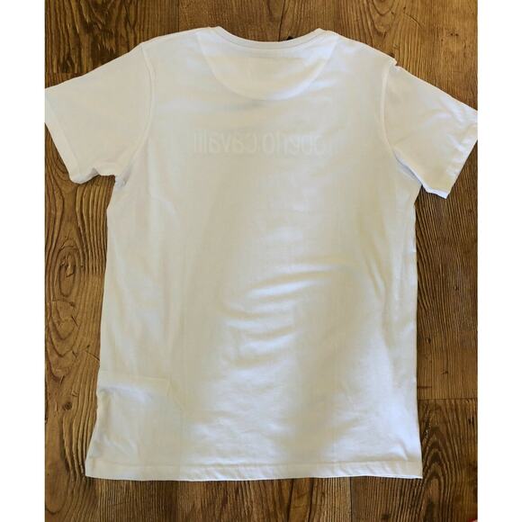 Roberto Cavalli Designer Graphic Logo T-shirt Cotton Size 2XL NWT - Picture 12 of 16